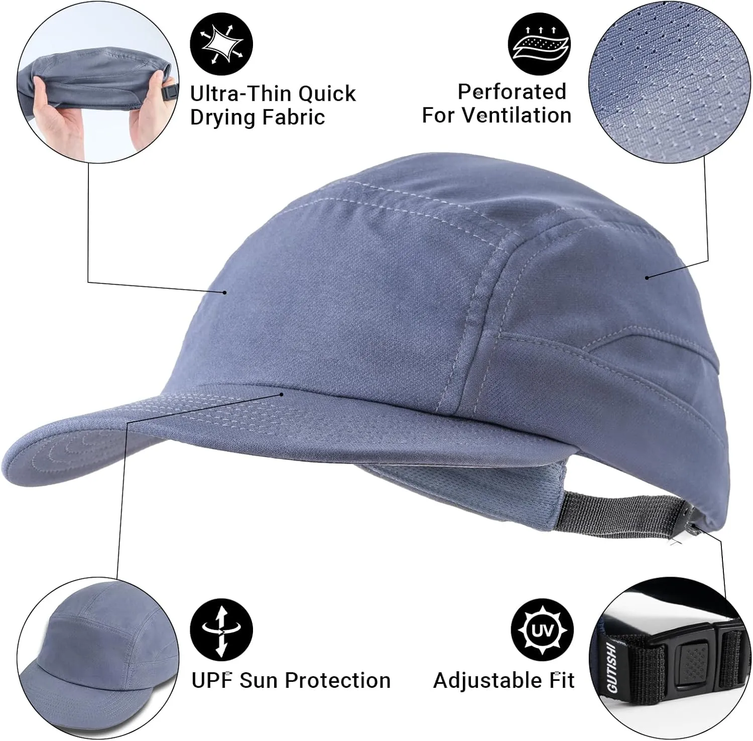Unisex Baseball Caps for Women Men Unstructured Adjustable Gym Hat Breathable Dad Hat for Running Outdoor