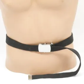 U.S-style Standard Cotton Webbing Belt. 30mm. New. Black.