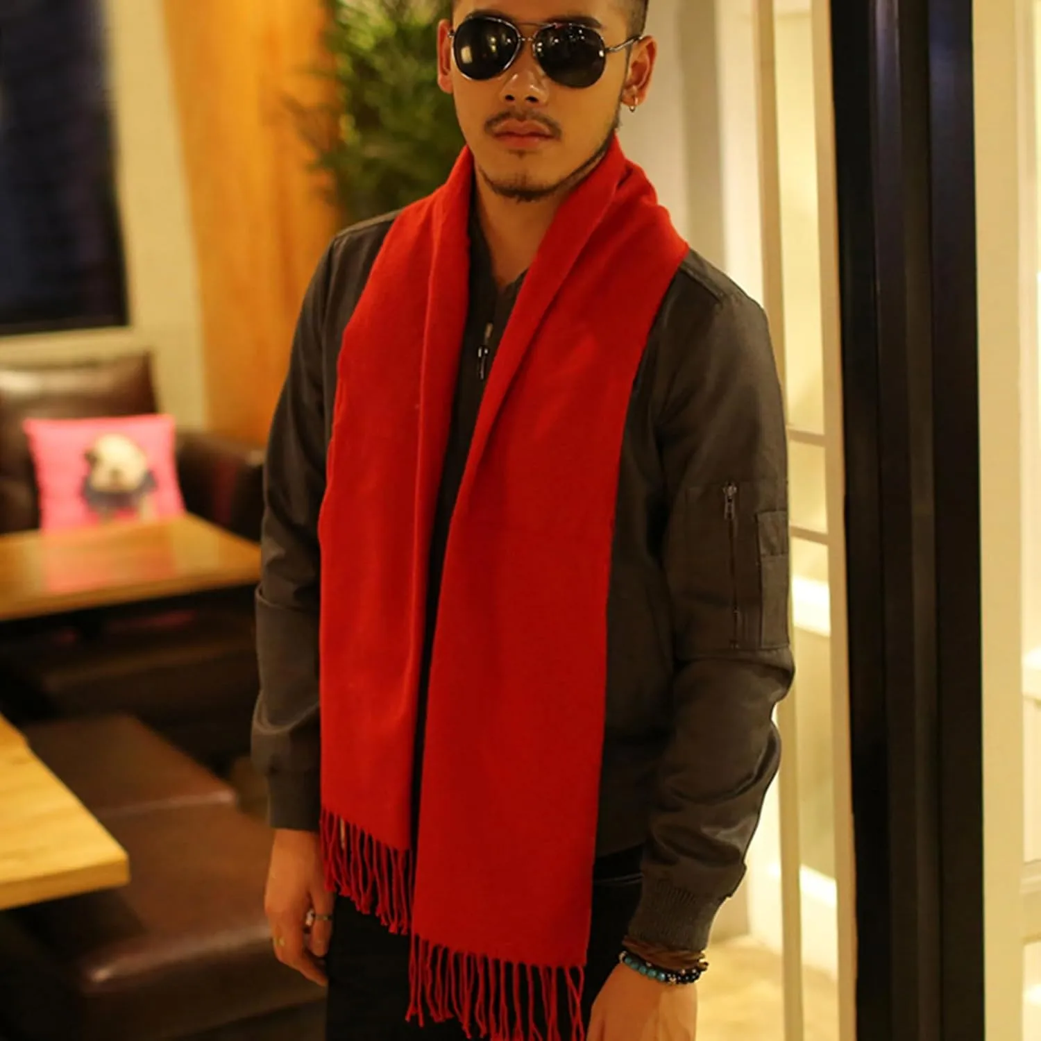 vimate Plaid Scarf for Men Women Super Soft Classic Tartan Checkered Neck Scarves