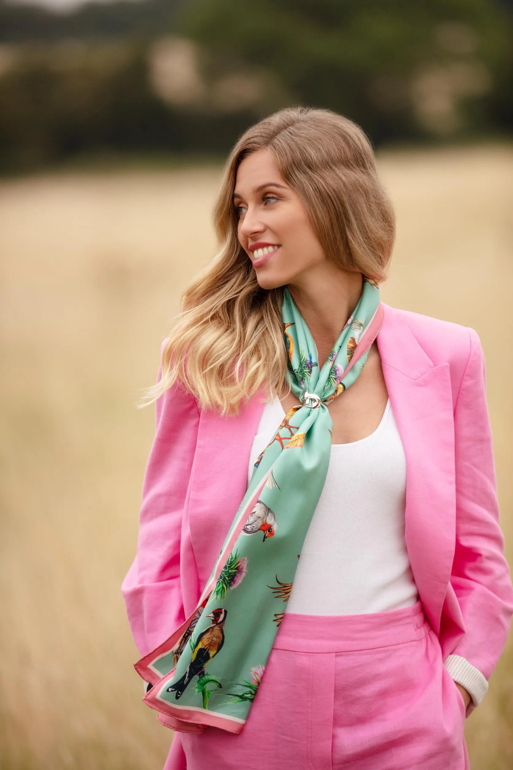 Walk On The Wild Side Mint Green Classic Scarf