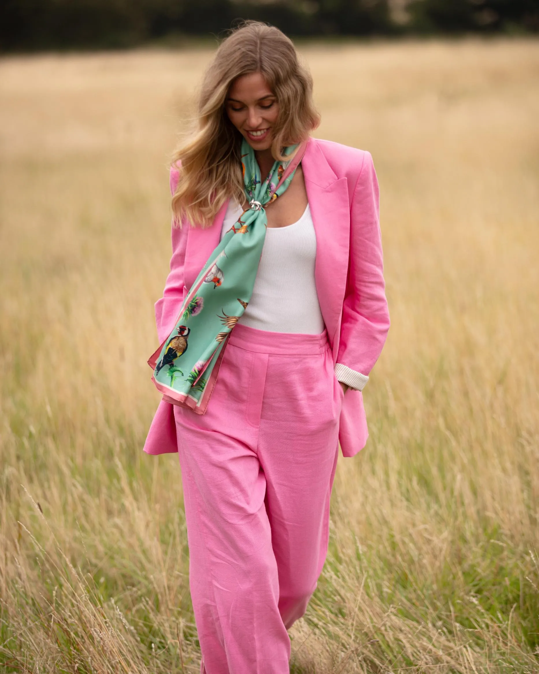 Walk On The Wild Side Mint Green Classic Scarf