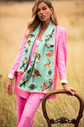 Walk On The Wild Side Mint Green Classic Scarf