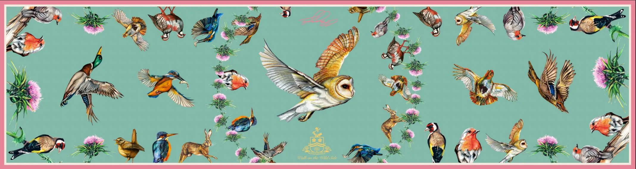 Walk On The Wild Side Mint Green Classic Scarf