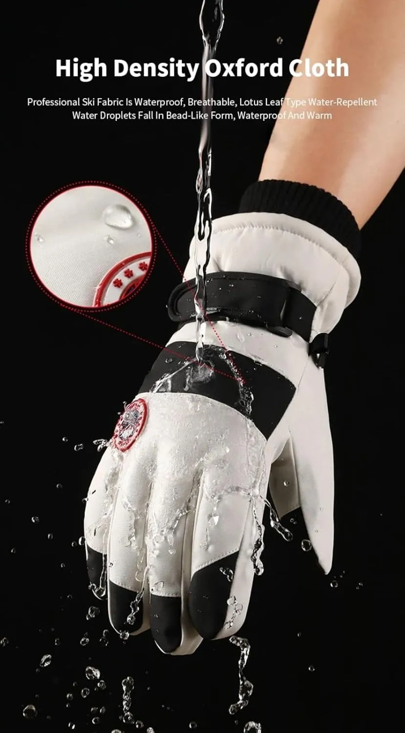 Winter Warm Gloves for Men Women Touchscreen Gloves Cold Weather Windproof Thermal Snow Gloves for Running Cycling Skiing Working Hiking