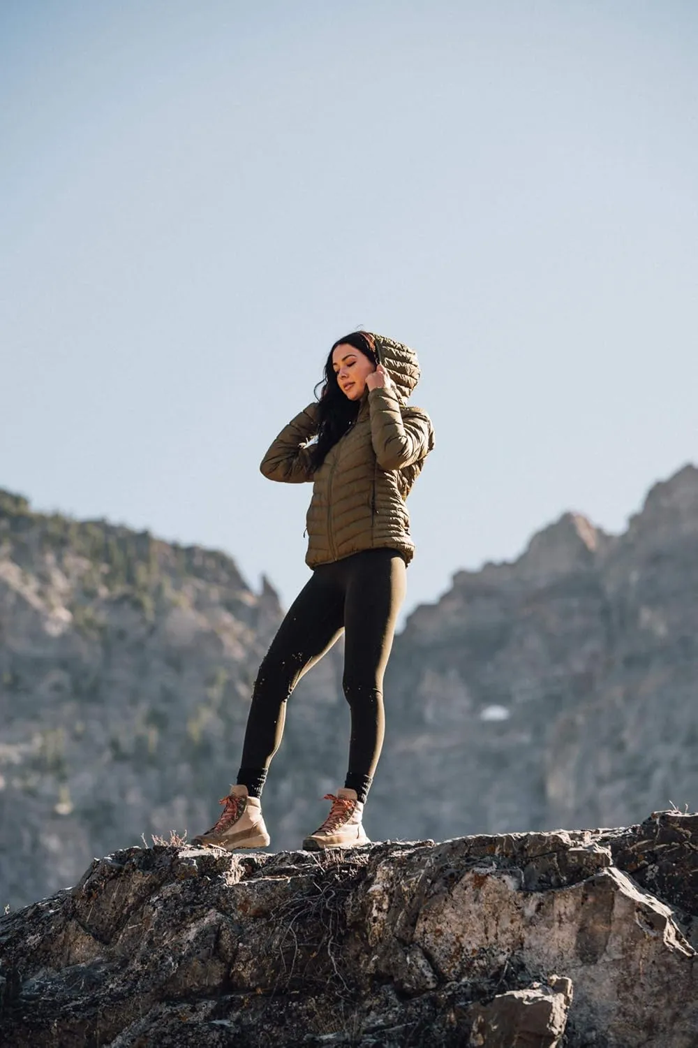 Women Rip-stop Down Puffer Jacket- Winter Coats