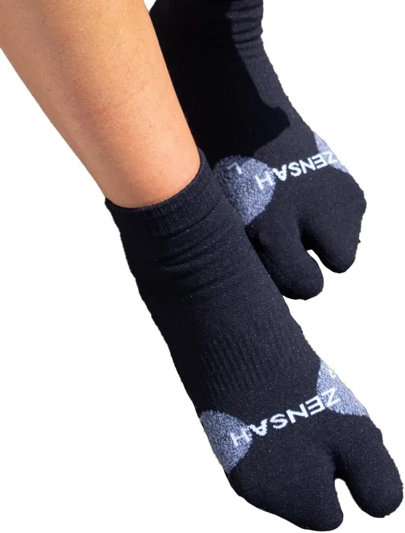 Zensah Compression Bunion Sport Socks - Bunion Relief Corrector Socks with Big Toe Separator